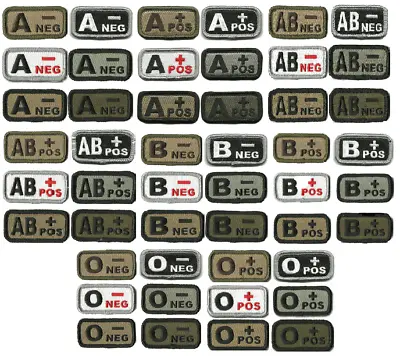 VELCRO® BRAND Fastener Morale HOOK Blood Type A- A+ AB- AB+ B- B+ O- O+ Neg Pos • $5.95