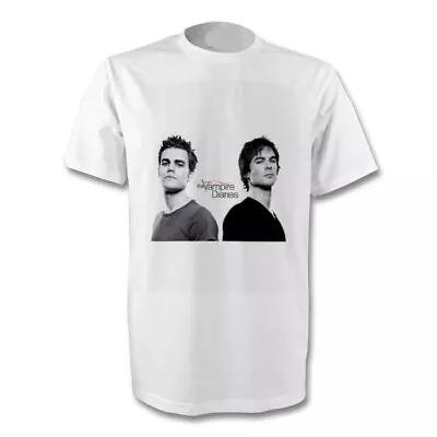 Stephen & Damon Salvatore The Vampire Diaries T-shirt Size's S-xl New • £12.50