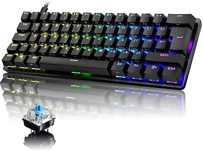 $41.69 • Buy Wired 60% Mechanical Keyboard RGB Backlit Gaming Keyboard For Windows PC PS4 MAC