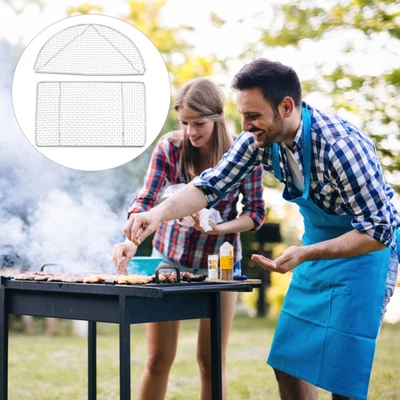 £12.80 • Buy 2pcs Picnic Bbq Grid Bbq Wire Mesh Baking Rack Sheet  Baking Rack Griddle Plate