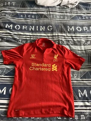 £4.99 • Buy Liverpool Red Home Shirt -  Collar - No Name On Back - Warrior