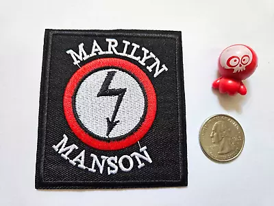Marilyn Manson Metal Goth Rock Embroidered Iron-on Sew-on Patch 2.75  X 3.25  Fs • $4.49
