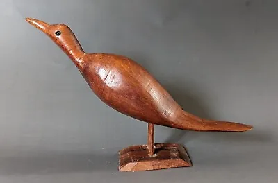 $34.95 • Buy Carved Wood Bird Mid Century Danish Modern Sculpture MCM 9.25  X 1.5  Vintage 