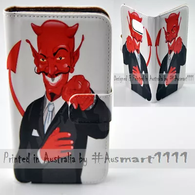 For Sony Xperia Series - Mr Devil Theme Print Wallet Mobile Phone Case Cover • $13.98