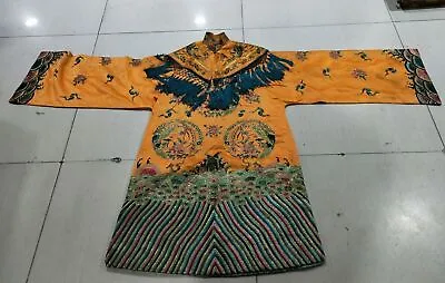 Chinese Rare Qing Dynasty Court Collection Queen Phoenix Robe Cosplay Costume • $370.44