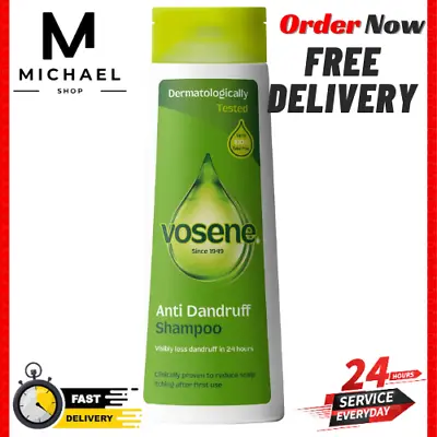 BEST Vosene Anti-dandruff Shampoo (packaging May Vary) (PACK OF 1)  300ml • £3.01