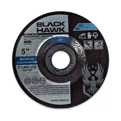 25 Pack - 5  X .045  X 7/8  Depressed Center Cut-Off Wheel T27 Cutting Discs • $31.99