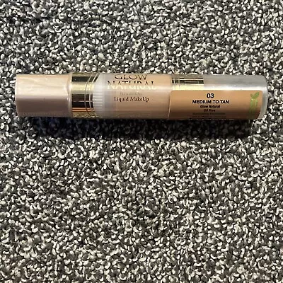 Milani Glow Natural Brush On Liquid Makeup 03 Medium To Tan Foundation Oil Free • $10