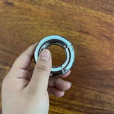 30mm Stainless Steel Ball Penis Ring Stretcher Men Magnetic Time Delay Enhancer • $16.89