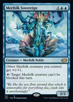 MTG Magic Merfolk Sovereign Jumpstart 2022 NM • $0.99