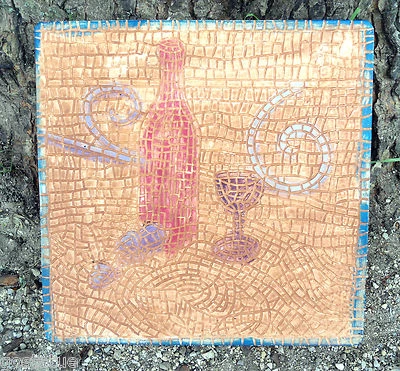 $34.95 • Buy Mosaic Wine Glass Bottle Plastic Mold Plaster Concrete  11.75  X 11.75  X 1 