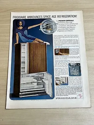 Frigidaire Refrigerator Freezer Power Capsule 1966 Vintage Print Ad Life • $5.59