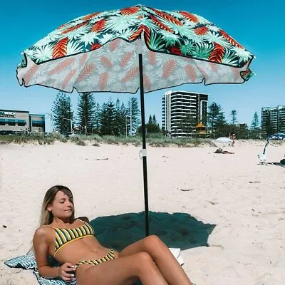 $119 • Buy 1.8m Folded Beach Umbrella With Carry Bag-Mossman Sunshine Shelter 