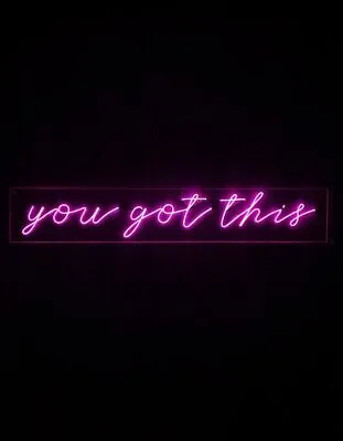 You Got This Purple Flex LED 20 X4  Neon Sign Light Lamp Beer Bar Wall Display • $94.99