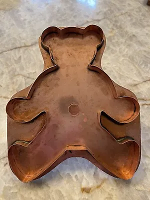 Martha Stewart Nordstrom Copper Teddy Bear 7” Large Cookie Cutter • $25
