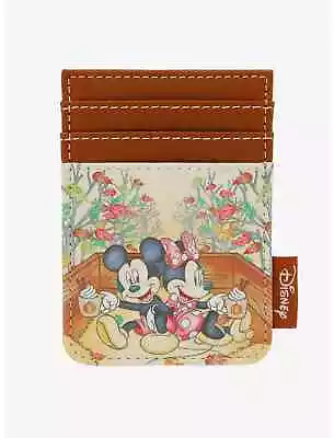 Loungefly Disney Mickey Mouse & Minnie Mouse Fall Leaves Cardholder NEW /w Tags • $16