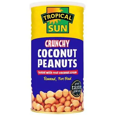 Coconut Peanuts 330g Pack Of 6 Cans Tropical Sun • £21.99