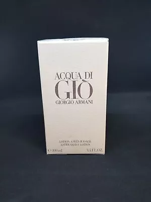 Giorgio Armani Acqua Di Gio 3.4oz Men's Aftershave Lotion SEALED • $89