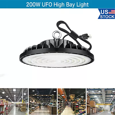 200W UFO Led High Bay Light Commercial Industrial Factory Warehouse Garage Light • $27.39