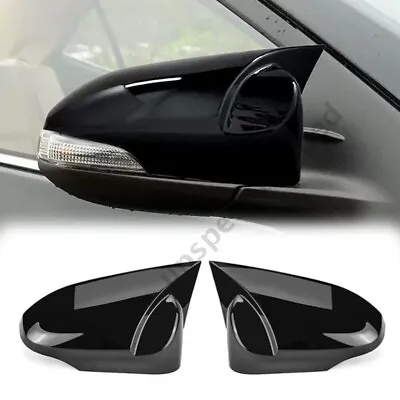 1Pair Glossy Black Side Rearview Mirror Cap Cover Trim For Toyota Camry 2012-17 • $29.99