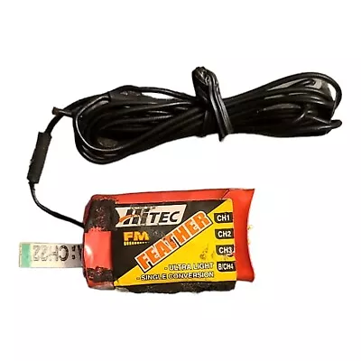 HITEC FEATHER Ultra Light 4 Ch FM Single Conversion W/ Ch 22 Crystal • $13.67