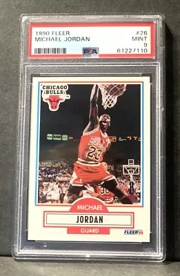 Michael Jordan 1990 Fleer #26 ~ PSA 9 • $32.95