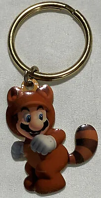 Super Mario 3D Land Tanooki Mario Gamestop Promo Keychain Keyring Nintendo 2011 • $8