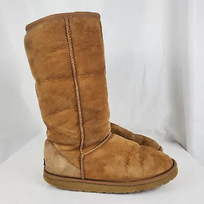 Ugg Australia Women's Size 8 CHESTNUT Brown Classic Tall 5815 Boots Snow Winter • $24.99