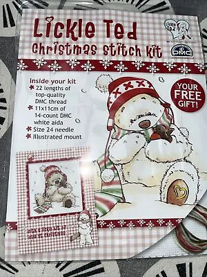 Lickle Ted Christmas Cross Stitch Kit. • £4