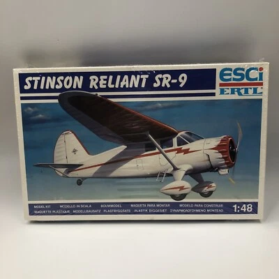 $20.67 • Buy Esci Ertl Stinson Reliant SR-9 1/48 Scale Airplane Model Kit #4104 Vintage
