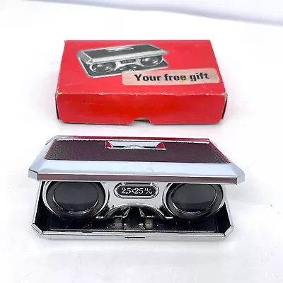 Vintage 2.5x Folding Opera Glasses Sport Glass Elegant Theater Binoculars • $34.97