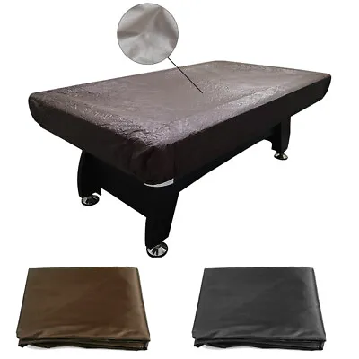 7/8/9' Billiard Pool Table Cover PVC Dustproof Full Pool With Drawstring Snooker • $16.99