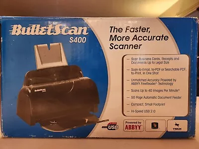 $49.99 • Buy BulletScan S400 Upright Document Scanner New In Open Box High Speed Scanner