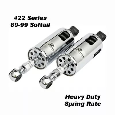 Progressive Suspension Heavy Duty 422 Series Chrome Shocks 89-99 Softail • $574.95