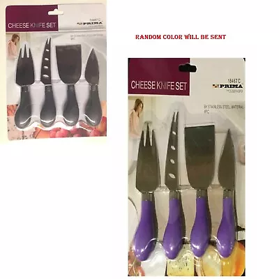 4Pc Cheese Butter Knife Set Stainless Steel Fork Cheese Cutter Slicer Serving • £5.98