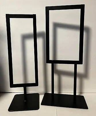 2 Vintage Metal General Store Or Boutique Price Displays Counter Sign Holders • $8