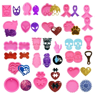 £3.29 • Buy Silicone Resin Mould Casting Mold Pendant Hanging Tag Jewelry Epoxy Mould DIY