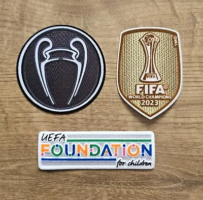 Manchester City 2023 Champions League & Club World Cup Champions Patch Badge • £9.50