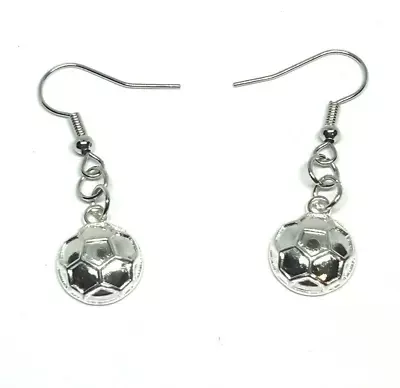 Volleyball Petite Silver Colored Dangle Earrings • $9.99
