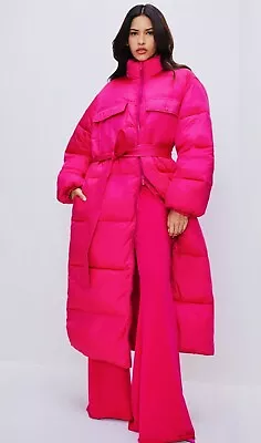 NWT Good American Fuschia Pink Puffer Size XL (GA Size 4) • $150