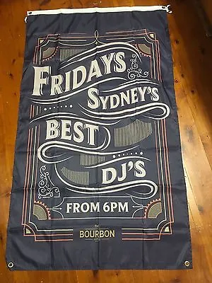 AUS SELLER. Man Cave Flag Bourbon Bar Sydney Printed Poster Jim Beam DISTILLARY • $41