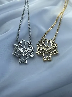 Naruto Necklace Anime Sasuka Itachi Sakura Hinata Kakashi Stainless Steel Gold • £6