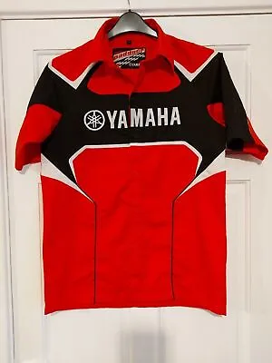 Yamaha Racing Paddock Shirt Short Sleeve Red Size Small - S • £14.95