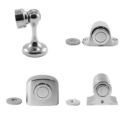 Stainless Steel Magnetic Door Holder Door Stop Catch Heavy Duty Home Office • £11.40