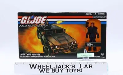 Night OPS Humvee W/ Rollbar GI Joe 2005 Hasbro NEW MISB SEALED • $202.92