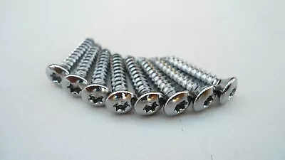 8 Vintage Triple Chrome Bezel/grille Screws! Fits: Monte Carlo El Camino Malibu • $8.95