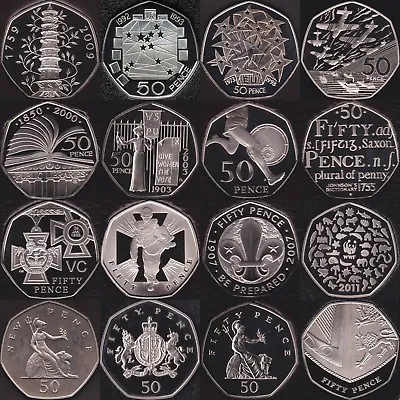 Proof 50p Coin 1971 - 2022 Fifty Pence Coins Choose  Dates Coin Hunt Kew Gardens • £14.95