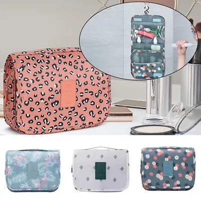 £5.99 • Buy Cosmetic Make Up Pouch Women Wash Bag Toiletry Handbag Hanging Travel Case UK