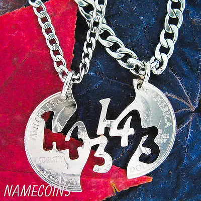 143 I Love You Necklace Couples Jewelry Necklaces Handmade Jewelry • $94.99