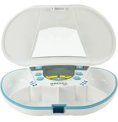 2-4 Compartment Pill Boxes With Handy  Alarm By Vita Carry. 1 Order = 2 Boxes • $10